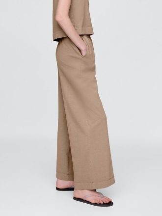 Pantaloni largi VintageSoft din bumbac organic