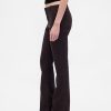 Pantaloni lungi și slabi de sarg cu talie joasă