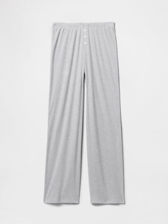 Pantaloni PJ cu picior largi Mini Rib