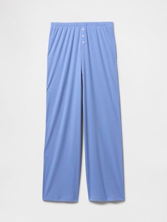 Pantaloni PJ cu picior largi Mini Rib