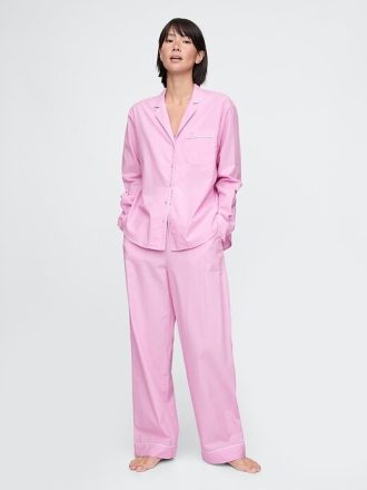 Pantaloni PJ din poplin