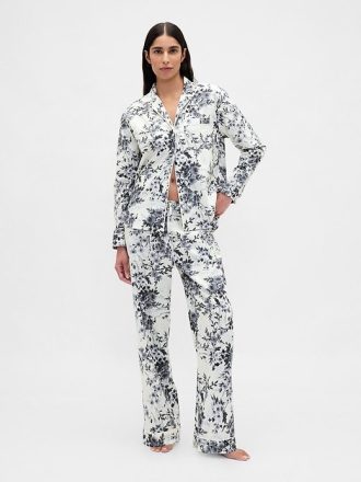 Pantaloni PJ din poplin