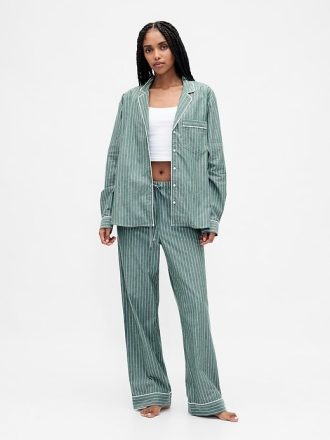 Pantaloni PJ din poplin