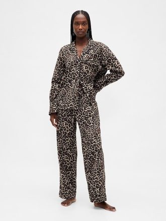 Pantaloni PJ din poplin