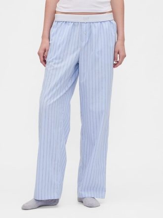 Pantaloni PJ din poplin