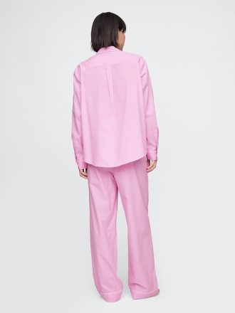 Pantaloni PJ din poplin
