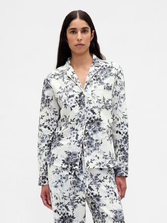 Pantaloni PJ din poplin
