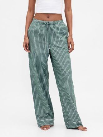 Pantaloni PJ din poplin