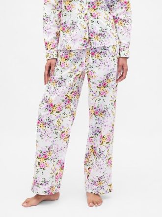Pantaloni PJ din poplin
