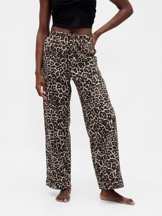 Pantaloni PJ din poplin