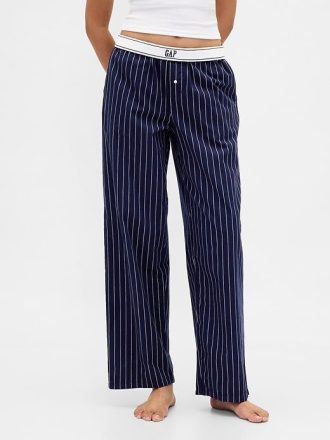 Pantaloni PJ din poplin