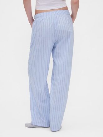 Pantaloni PJ din poplin