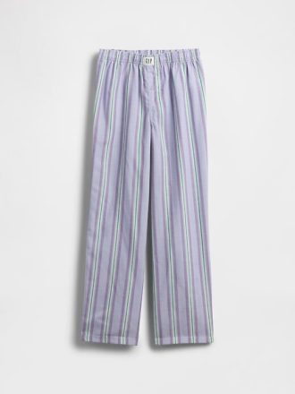 Pantaloni PJ din poplin reciclat pentru copii