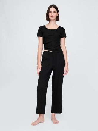 Pantaloni PJ Pointelle Crop