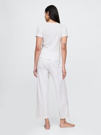 Pantaloni PJ Pointelle Crop
