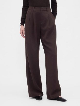 Pantaloni plisați cu talie înaltă 365