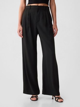 Pantaloni plisați cu talie înaltă 365