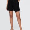 Pantaloni scurți 365 cu talie mare din amestec de in Pantaloni scurți 365 cu talie mare din amestec de in