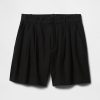 Pantaloni scurți 365 cu talie mare din amestec de in Pantaloni scurți 365 cu talie mare din amestec de in