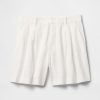 Pantaloni scurți 365 cu talie mare din amestec de in