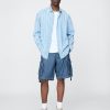Pantaloni scurți cargo din denim largi de 11 inchi