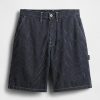 Pantaloni scurți Carpenter cu dungi largi din denim din anii 90 Pantaloni scurți Carpenter cu dungi largi din denim din anii 90