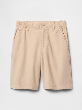 Pantaloni scurți de in-bumbac pentru copii 8″.