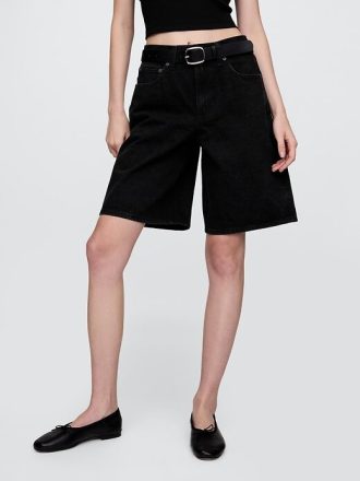 Pantaloni scurți din denim cu lungime medie de 11 inchi
