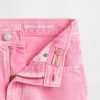 Pantaloni scurți din denim cu paragate cu talie medie pentru copii