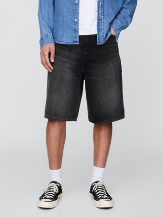 Pantaloni scurți din denim largi de 10,5 inchi