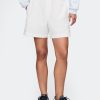 Pantaloni scurți din poplin cu dungi din bumbac organic Pantaloni scurți din poplin cu dungi din bumbac organic