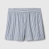 Pantaloni scurți din poplin cu dungi din bumbac organic Pantaloni scurți din poplin cu dungi din bumbac organic