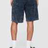 Pantaloni scurți din velur spălat Pantaloni scurți din velur spălat