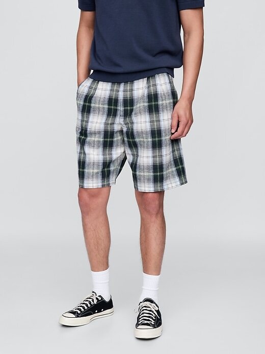 Pantaloni scurți largi, plisați, Gap × Malbon de 9,5 inchi Pantaloni scurți largi, plisați, Gap × Malbon de 9,5 inchi