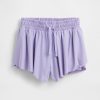 Pantaloni scurți pentru alergare cu tivul fluture pentru copii