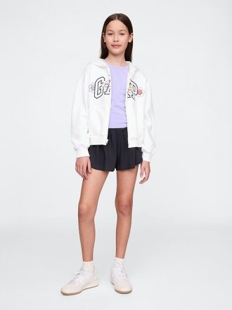 Pantaloni scurți pentru copii, cu uscare rapidă, cu tivul fluture