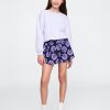 Pantaloni scurți pentru copii, cu uscare rapidă, cu tivul fluture
