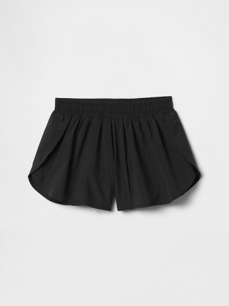 Pantaloni scurți pentru copii, cu uscare rapidă, cu tivul fluture