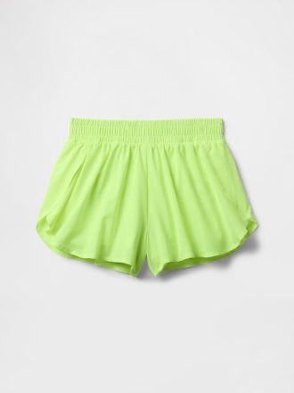 Pantaloni scurți pentru copii, cu uscare rapidă, cu tivul fluture