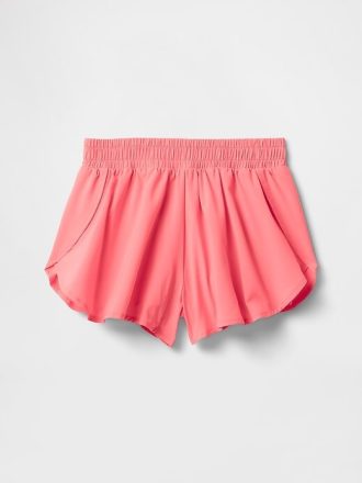 Pantaloni scurți pentru copii, cu uscare rapidă, cu tivul fluture