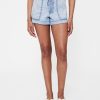 Pantaloni scurți ușori din denim drapați GapStudio