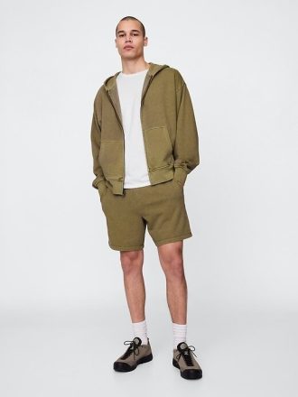 Pantaloni scurti de transpirație French Terry de greutate grea