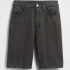 Pantaloni scurti din denim cu talie medie de 11 inchi