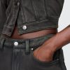 Pantaloni scurti din denim cu talie medie de 11 inchi