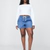 Pantaloni scurti din denim ușor Pantaloni scurti din denim ușor
