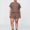 Pantaloni scurti din tifon de bumbac Easy