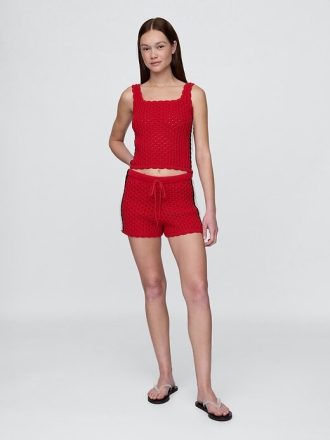 Pantaloni scurti Easy Crochet, 100% bumbac