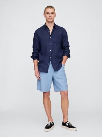 Pantaloni scurti Easy din bumbac-in de 9 inchi