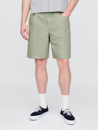 Pantaloni scurti Easy din bumbac-in de 9 inchi