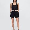 Pantaloni scurti Easy Eyelet cu talie mare